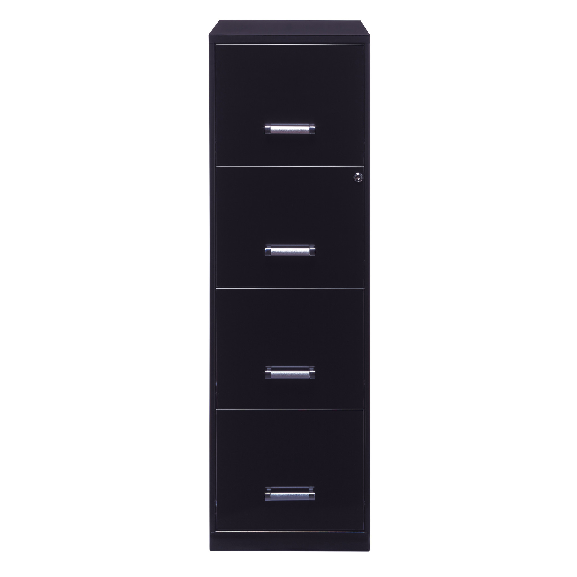 Hirsh Industries, 4 Drawer Smart Letter Width File Cabinet, Width 14.25 in, Depth 18 in, Height 46.38 in, Model# 21618